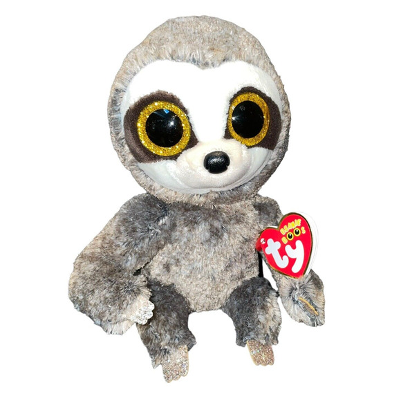 Ty Beanie Boos Plush Sloth Dangler Stuffed Animal Nursery Shower Gold Eyes 9" - Picture 2 of 9